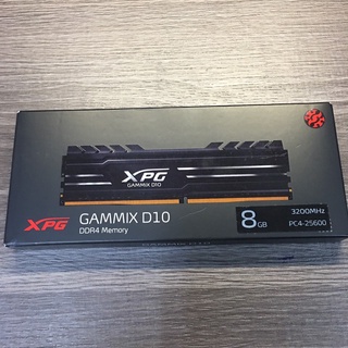威剛 XPG【8G】DDR4 3200 PC4-25600 D10 黑色散熱片 記憶體終身保固 全新未拆封