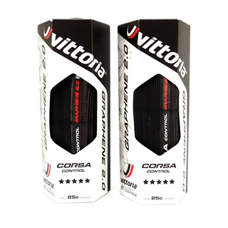維多利亞石墨烯可折自行車黑色輪胎外胎Vittoria Corsa Control G+2.0 700x25/28/30C
