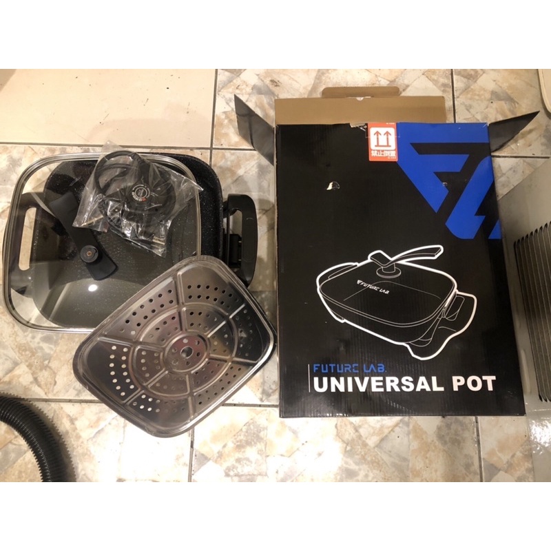 （買來只煮過一次水）【未來實驗室】UNIVERSALPOT 滿漢電火鍋(3.6L) 萬用料理鍋 電炒鍋