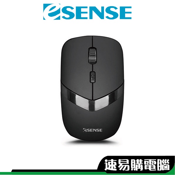 Esense逸盛 M340 無線靜音滑鼠 無線滑鼠 12-EOM340BK 三鍵靜音 低耗電藍芽技術 2.4G無線技術