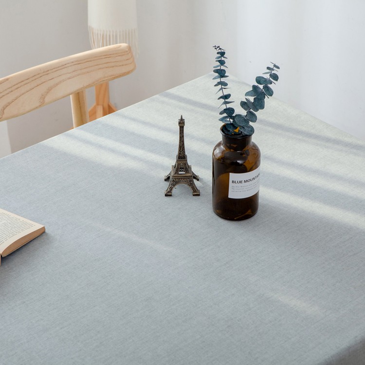 《可訂製》現代簡約 ‧ 棉麻素色防水桌布 餐桌布 棉麻布 桌布 桌巾
