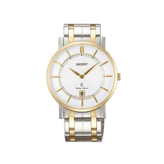 ORIENT 東方錶 SLIM系列 超薄簡約優雅藍寶石鏡面石英錶 鋼帶款 FGW01003W 白麵 - 38mm