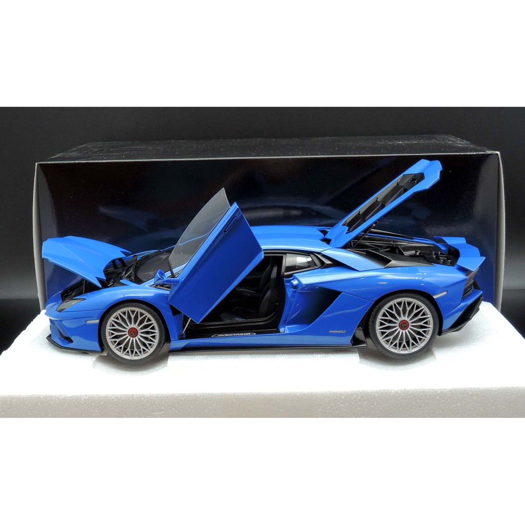 M.A.S.H】現貨特價Autoart 1/18 Lamborghini Aventador S blue | 蝦皮購物