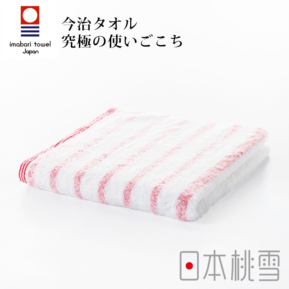 【日本桃雪】今治輕柔橫條毛巾-共3色(34x80cm)