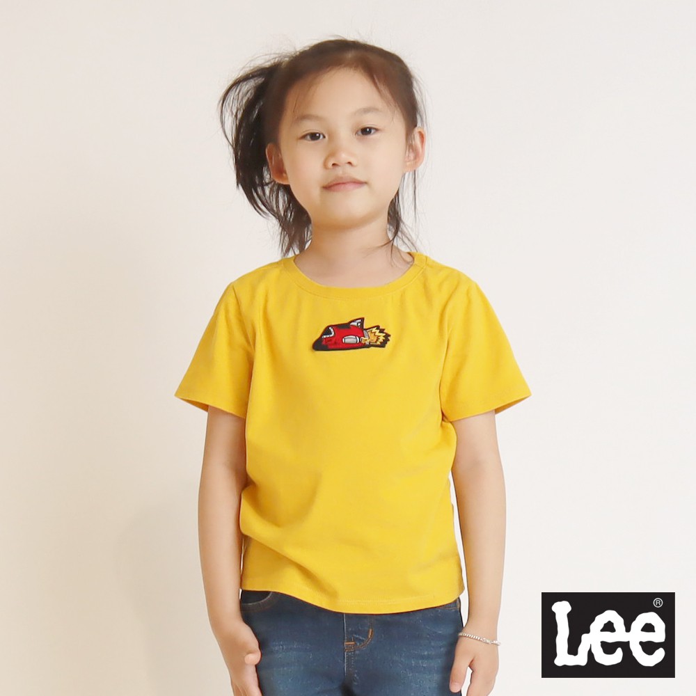 Lee 火箭繡標短袖T恤 男女童裝 黃LL20021366P