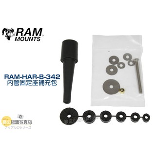 數位黑膠兔 RAM Mounts【RAM-HAR-B-342 內管固定座補充包】RAM-B-342U 三角台 摩托車
