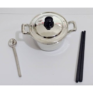 1:12 迷你 模型 鍋子餐具組 鍋子+長筷子+長湯匙 整組價 5B