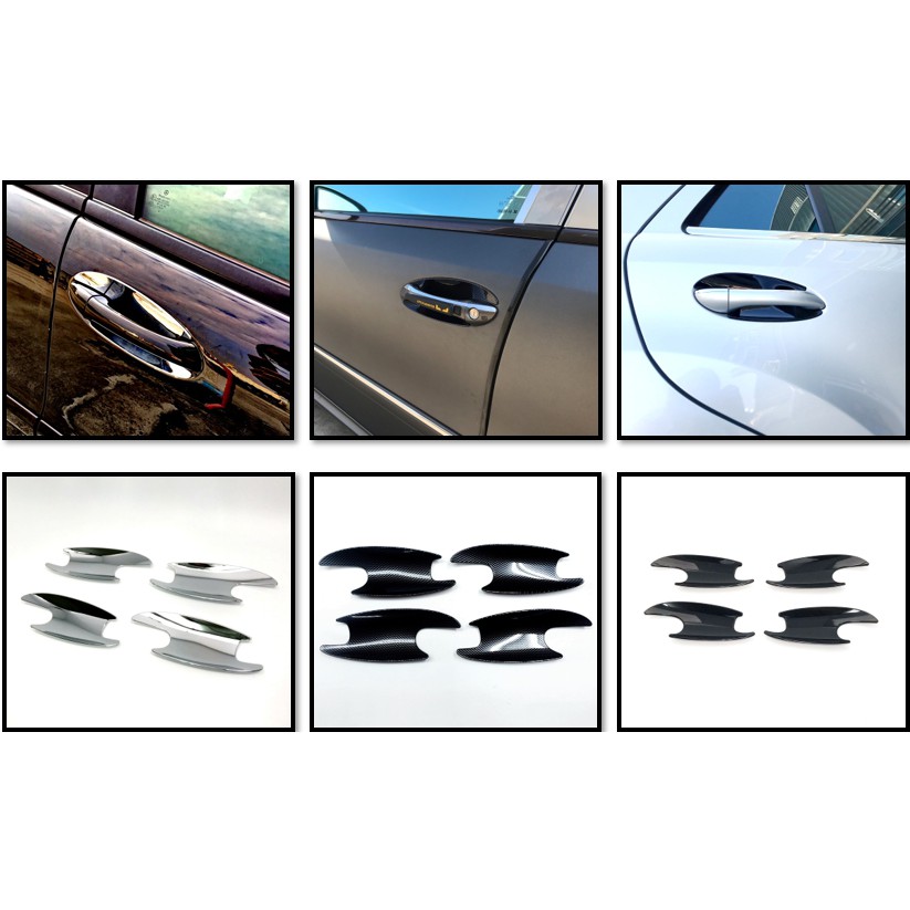 圓夢工廠 Benz 賓士 W211 E500 E550 E55 E63 改裝 鍍鉻 烤漆 車門把手防刮門碗 內襯保護飾貼