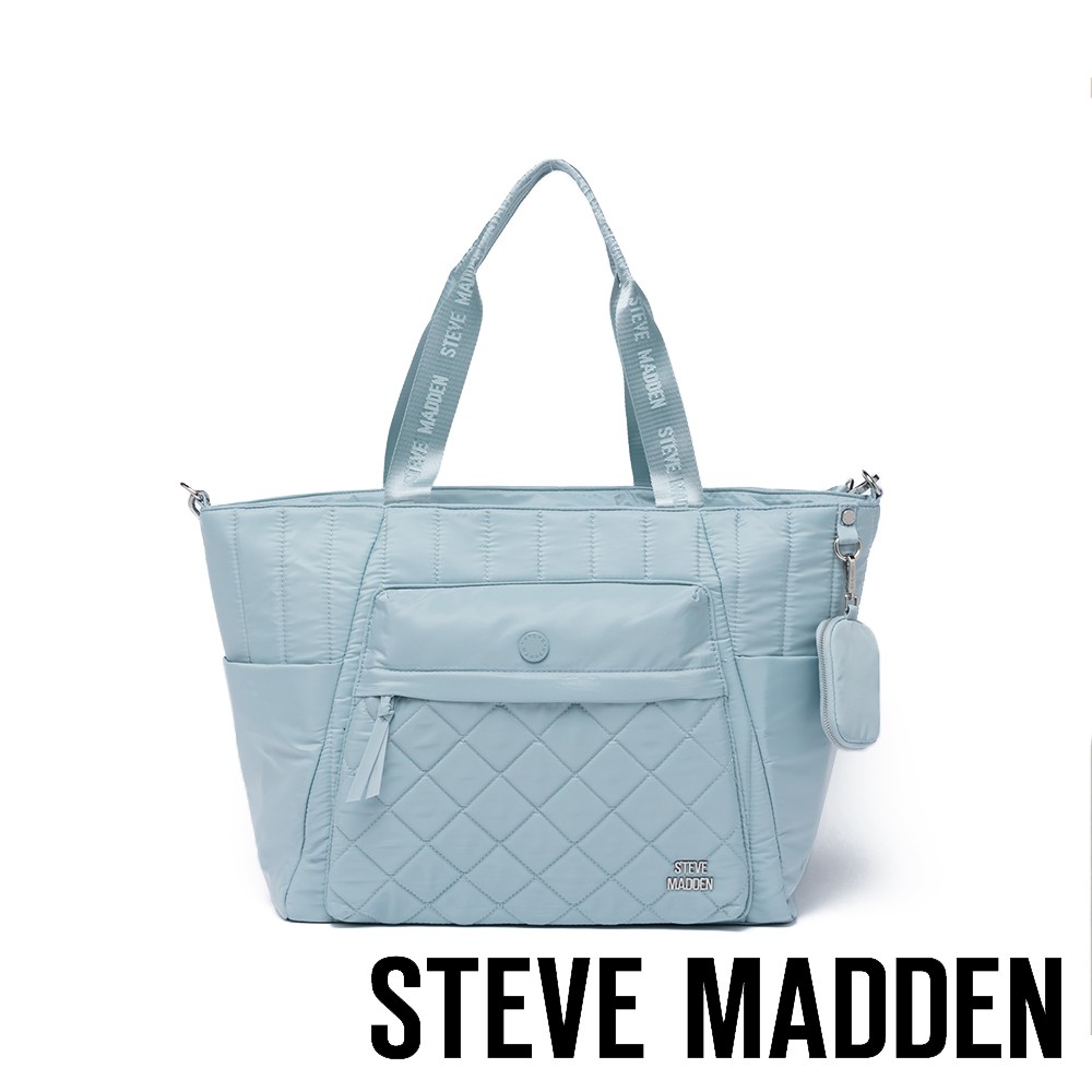 Steve Madden 格紋拼接肩背 旅行包 BLIPPA BLUE 側背 斜背包 2色【SM_71079】