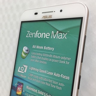 ASUS ZenFone Max ZC550KL電神機5.5吋原廠樣品機/模型機 限量款皮質雷雕收藏品背蓋/設計家最愛