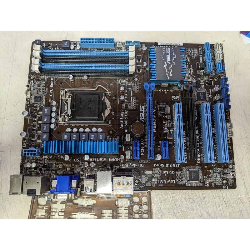 ASUS  P8H77-V DDR3/1155/U3S3含擋板 二手良品 售$800元