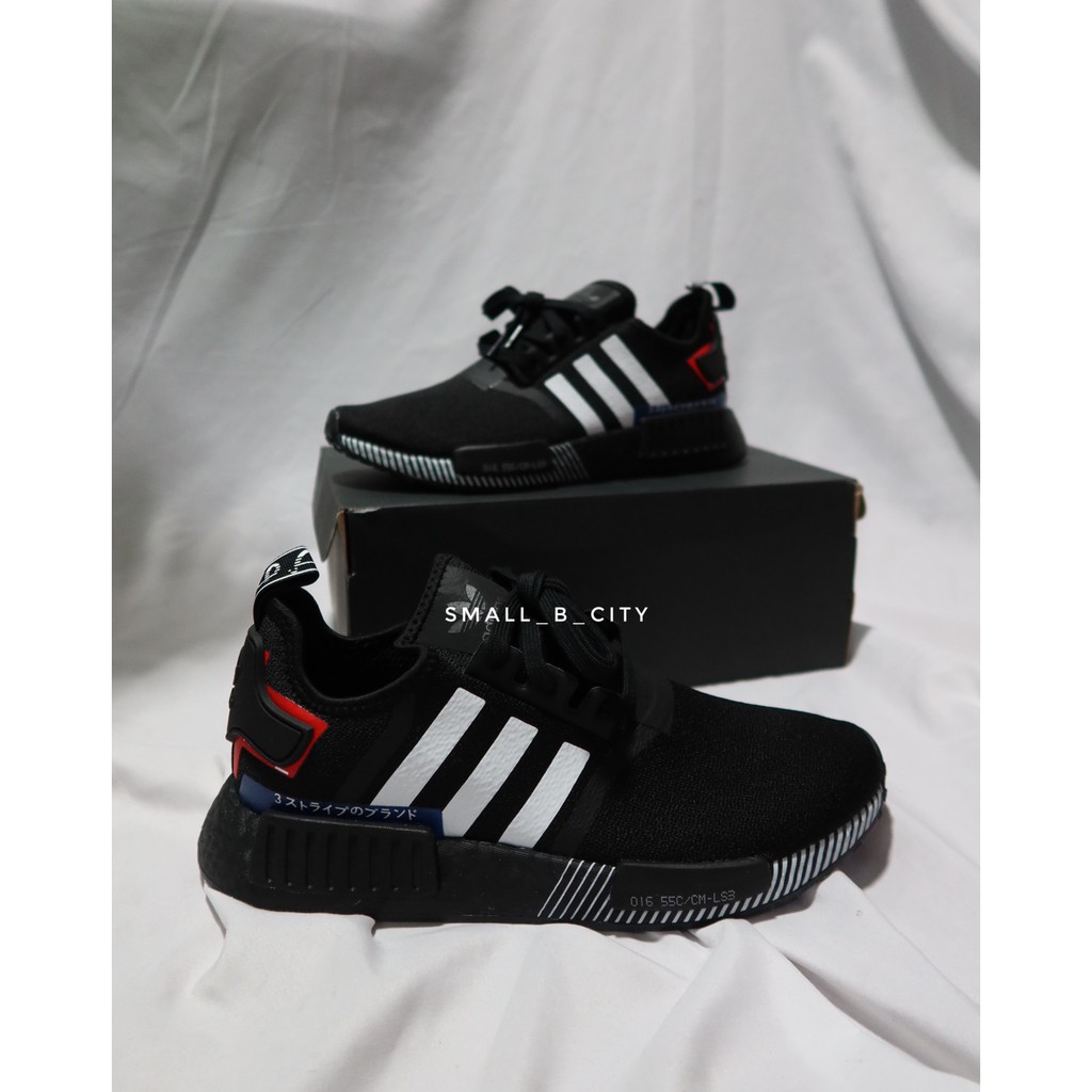 ☆小B之都☆ Adidas NMD R1 Japan EF1734 黑白 藍紅 日文 國外限定款