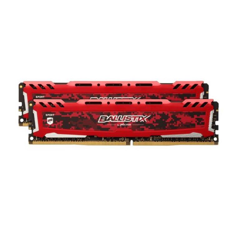 Micron 美光Ballistix Sport LT競技版 D4 3200 16G RAM超頻記憶體(白色)