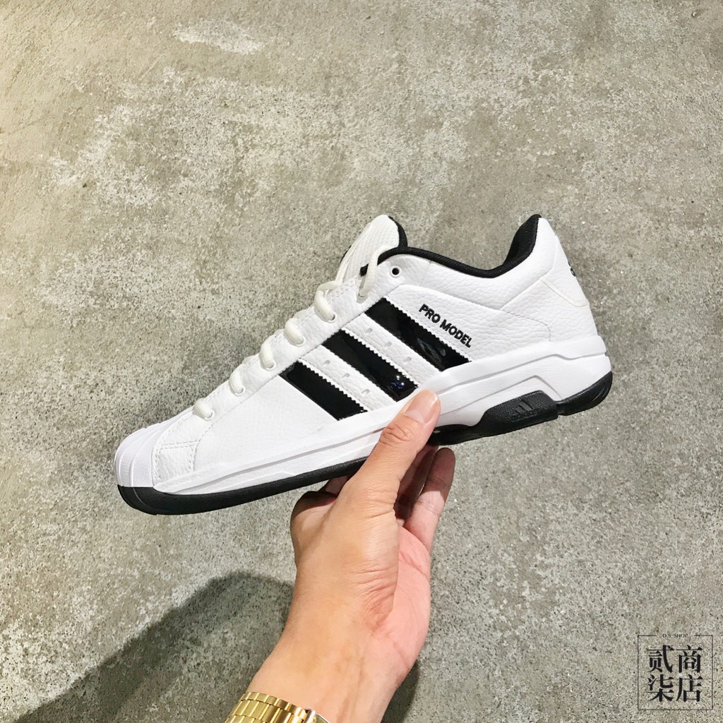 (貳柒商店) adidas PRO MODEL 2G LOW 男款 籃球鞋 經典 SS2G 貝殼頭 復古 FX4981