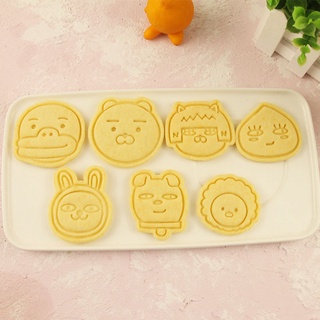 韓國kakao friends夯屁桃卡通餅乾模具DIY家用烘焙工具3D曲奇