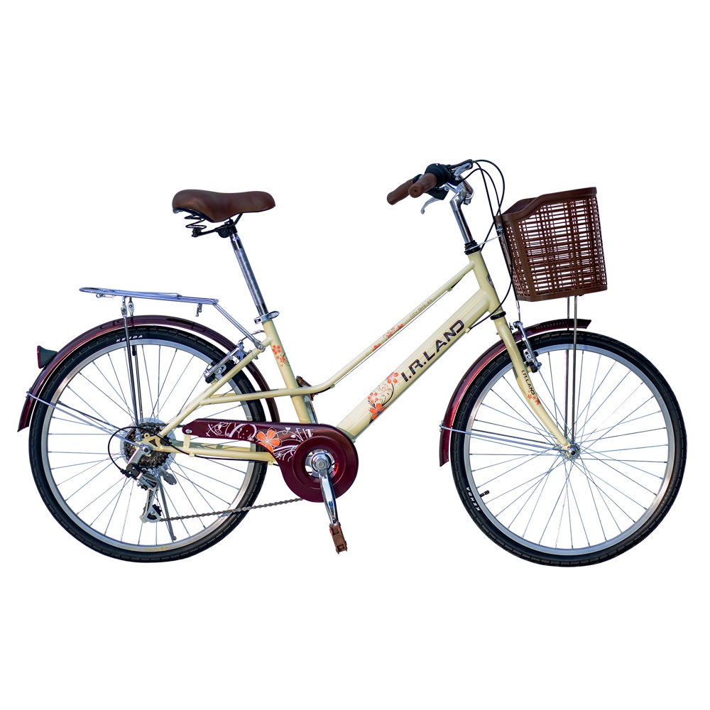 BIKEONE I6 24吋 (26吋)日本SHIMANO 6段變速淑女單車低跨設計鋁合金輪圈搭乘KENDA輪胎通勤輕便