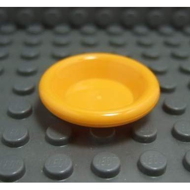 【積木2010】樂高 LEGO 亮淡橘色 盤子 餐盤 圓盤 / 6256  Bright Light Orang U06