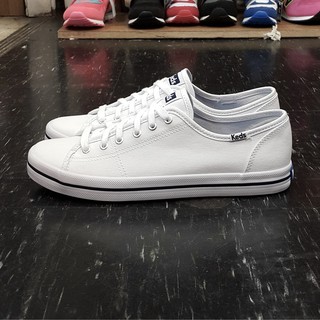TheOneShop KickStart Keds 白色 全白 深藍邊 帆布 基本款 小白鞋 修長 WF54682