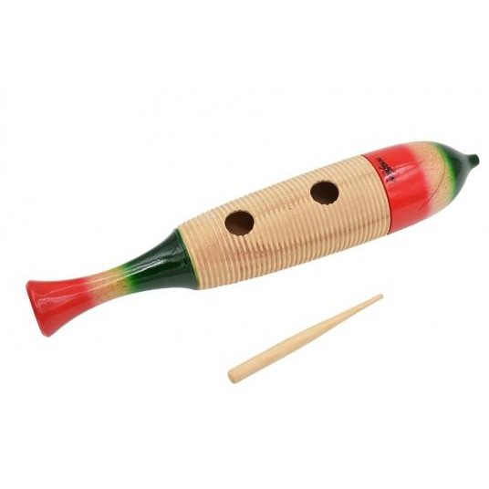 【華邑樂器55105-1】HAOSE 魚形大刮胡 (瓜胡 刮胡沙鈴 齒木 台製 豪聲 HF-210L)
