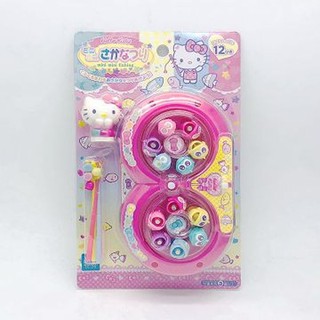 日本 sanrio Hello Kitty 8字型釣魚玩具組 兒童玩具(0138)