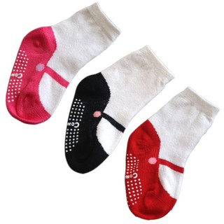 日系芭蕾舞造型寶寶襪子 I 均碼 腳長9-12CM 點膠防滑底 / 兒童 地板襪 嬰兒襪 女童 防滑 現貨 嬰兒襪子
