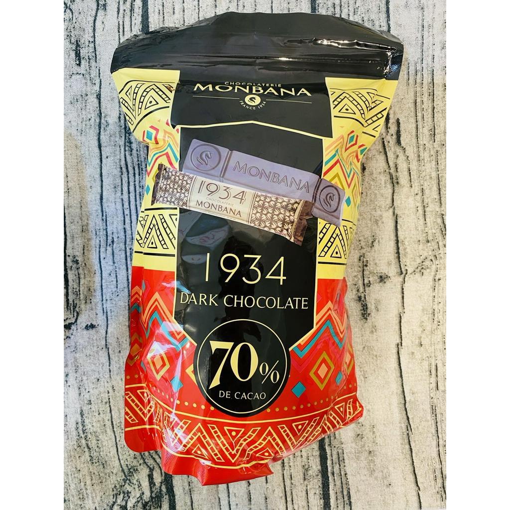 【好市多 Costco代購 】法國 Monbana 1934 70%迦納黑巧克力條 640公克 內為獨立小包裝