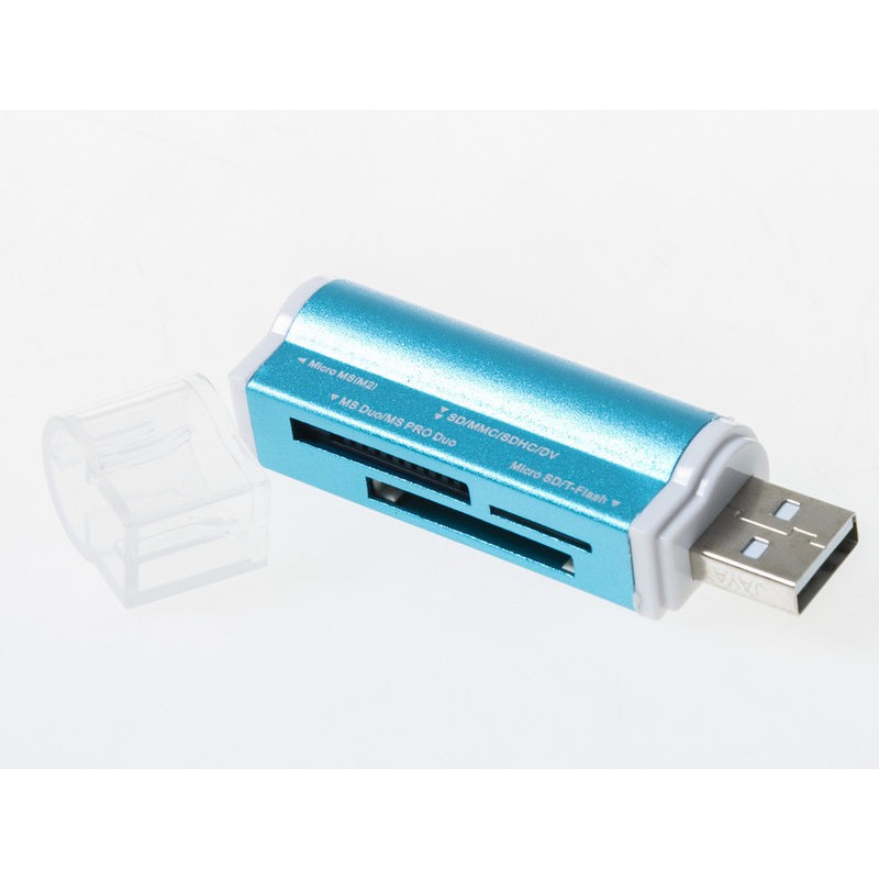 多合一記憶卡讀卡機 – USB2.0藍