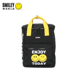 【快速出現貨免運】Smiley World微笑世界手提後背包(50週年紀念款) 黃色笑臉包包 學生黑色雙肩包 筆電平板包