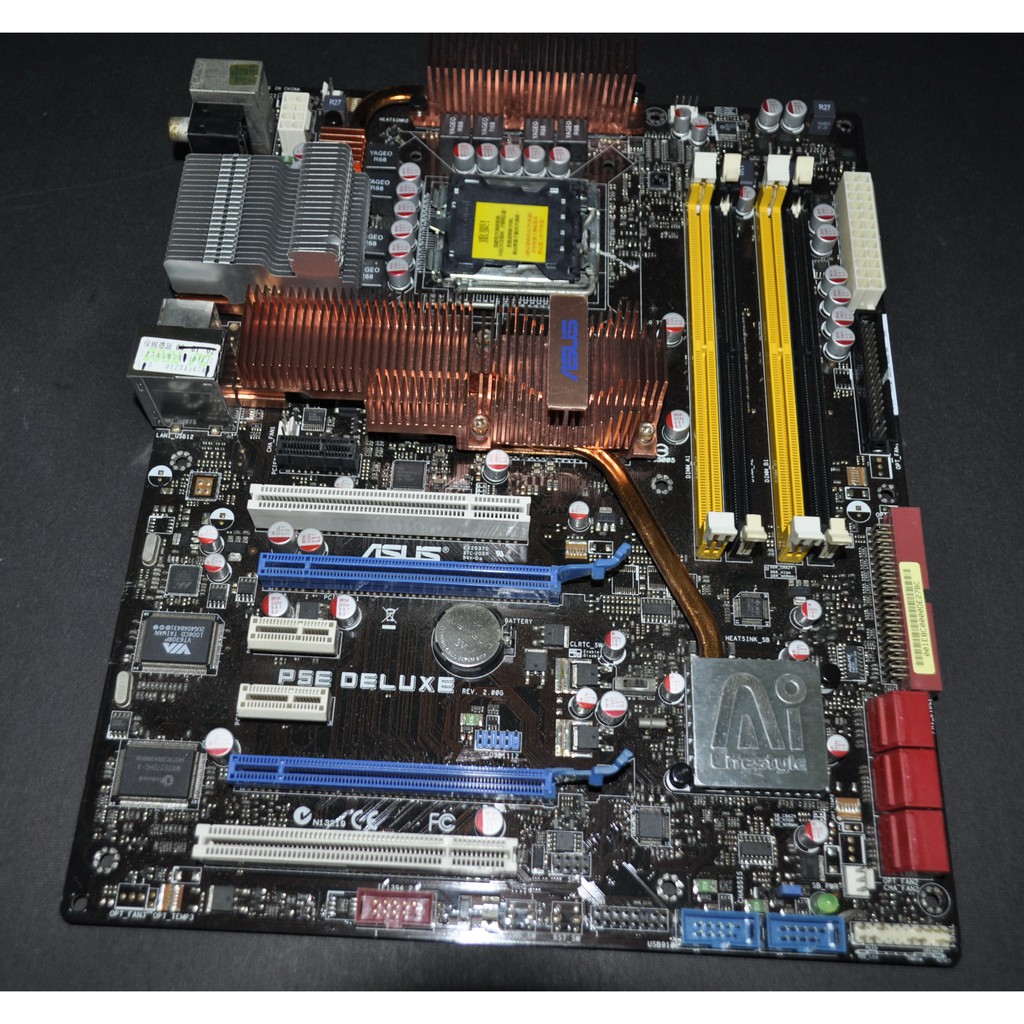 華碩P5E Deluxe 775最高階主機板 (775 X48 DDR2 1394) 非 P5B P5K P5Q X38