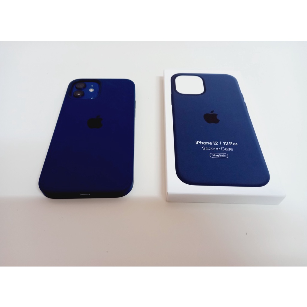 蘋果Apple iPhone 12 / 12 Pro MagSafe原廠矽膠手機殼(深藍色)