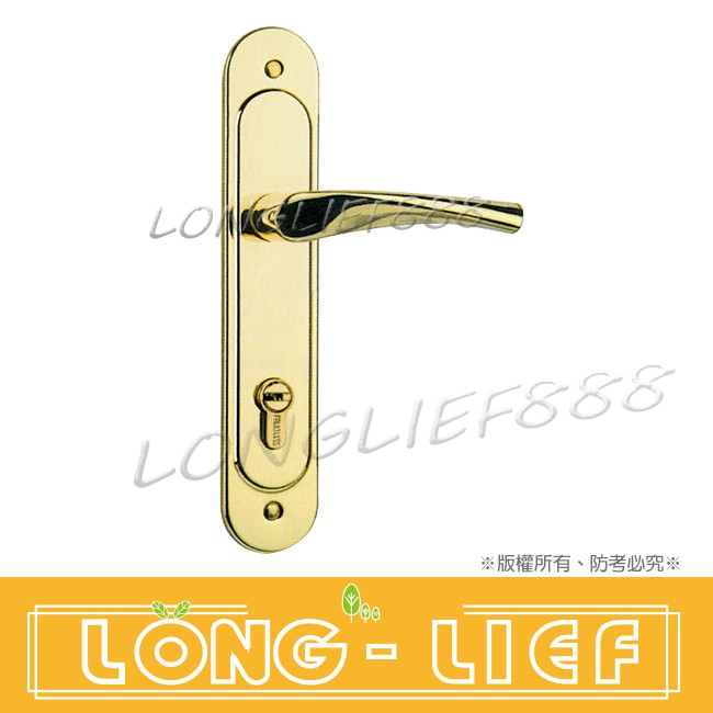 N5L7601V《FAULTLESS》加安牌崁入鎖匣式水平把手鎖 水平鎖 門鎖 卡巴 青銅金