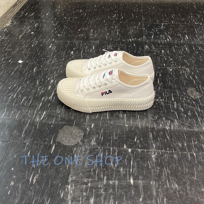FILA 餅乾鞋 白色 米白色 復古 帆布 經典款 帆布鞋 4-C910T-113
