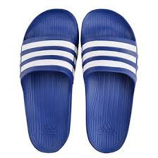 ADIDAS 輕量男運動拖鞋 運動拖鞋 一體成型不怕水 防水 G14309 寶藍 --出清特價