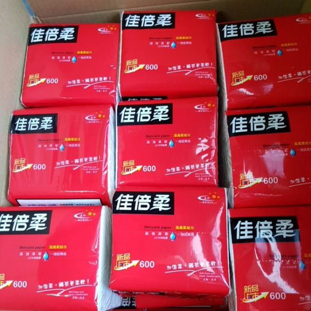 台灣製造 可丟馬桶 衛生紙 (佳倍柔600張300抽)
