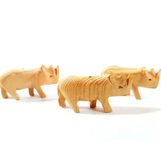 木雕 犀牛 恐龍 檜木雕刻 兒童玩具 diy材料 飾品 文創商品 手工雕刻
