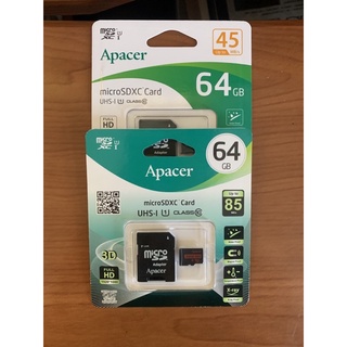 宇瞻 Apacer 32GB/64G/128G MicroSDHC UHS-I Class10記憶卡(附轉卡）