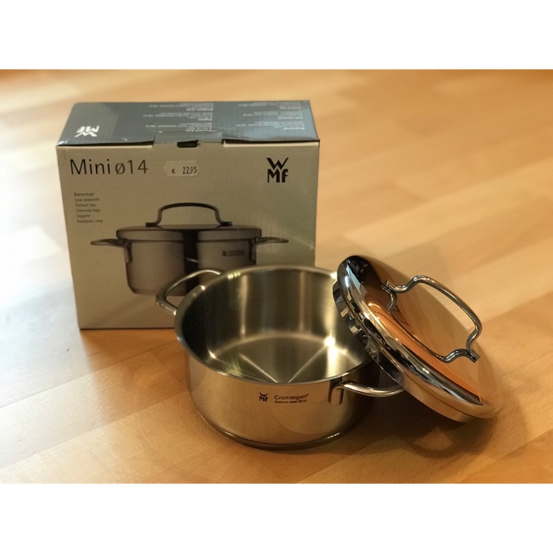 德國代購 WMF mini湯鍋 不鏽鋼鍋 直徑14公分 附蓋