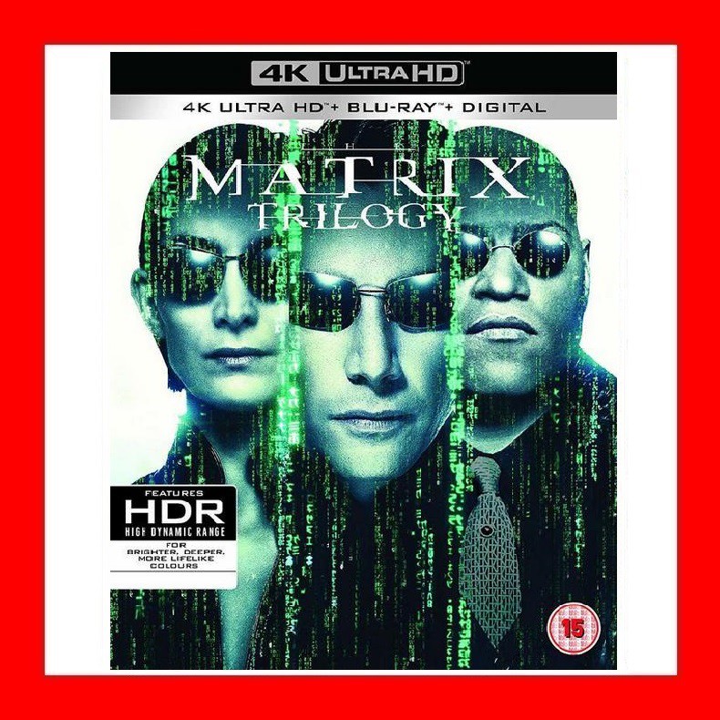 【4K UHD】駭客任務三部曲 4K UHD+BD 九碟套裝版(UHD中文字幕)The Matrix捍衛任務 基努李維