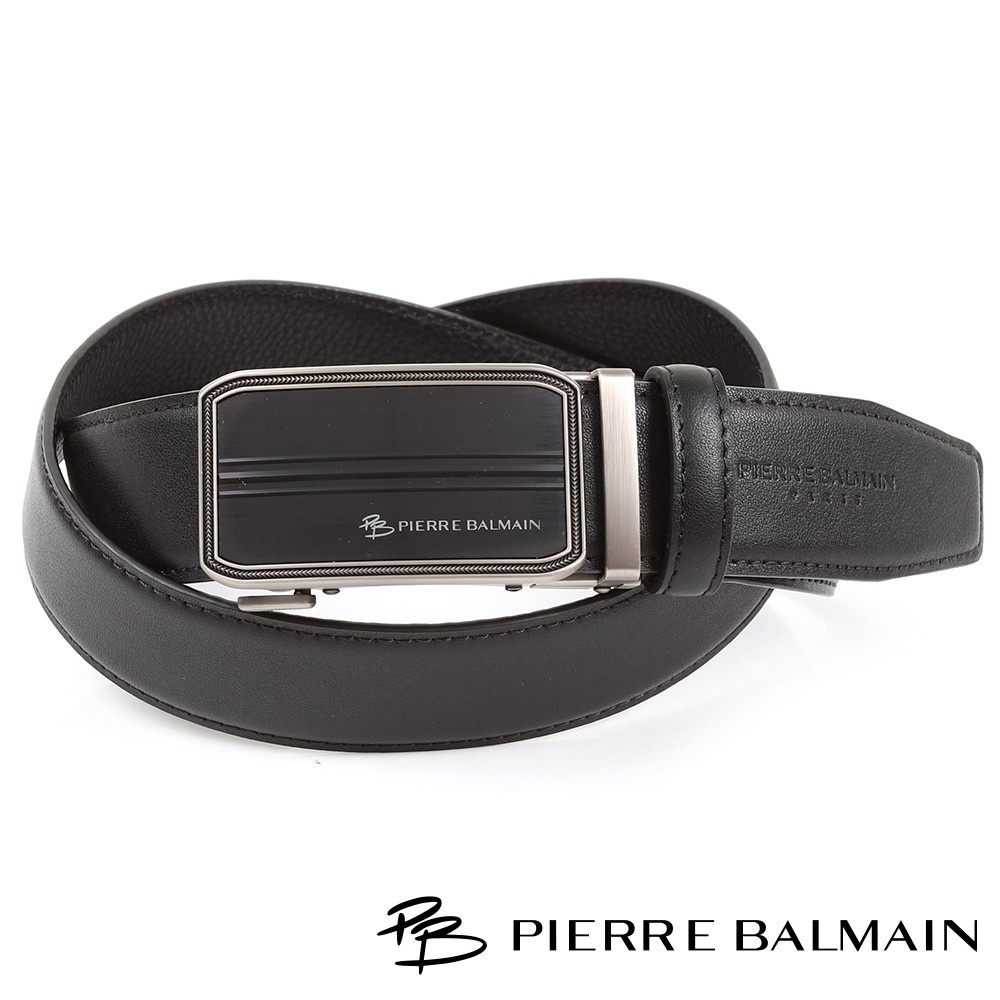 【PB 皮爾帕門】時尚經典紳士自動扣皮帶A09P357112黑色