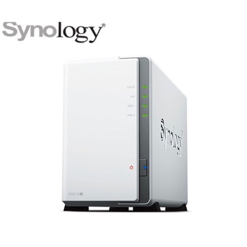 Synology群暉科技DiskStation DS218j 2Bay NAS網路儲存設備/伺服器(含2個2TB HDD