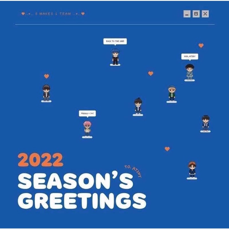 [售] ATEEZ 2022 Season's Greeting 官方年曆組不含隨機小卡