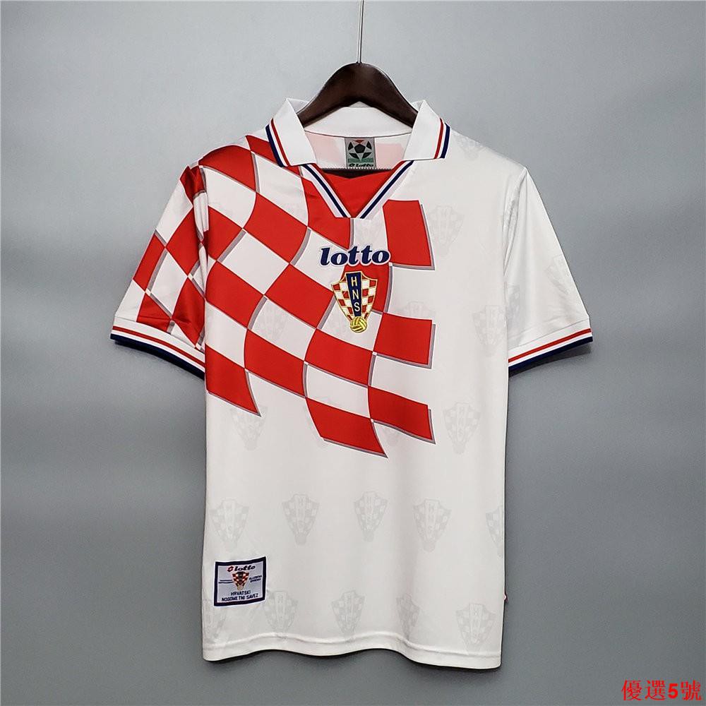 複古1998 克羅地亞主場足球球衣經典球衣1998復古克羅地亞主場球衣