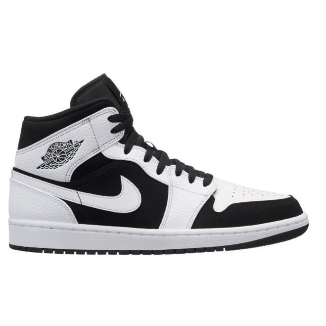 air jordan mid white black