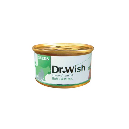 SEEDS 台灣惜時 Dr. wish 愛貓調整配方營養食-鮪魚+維他命A 85g