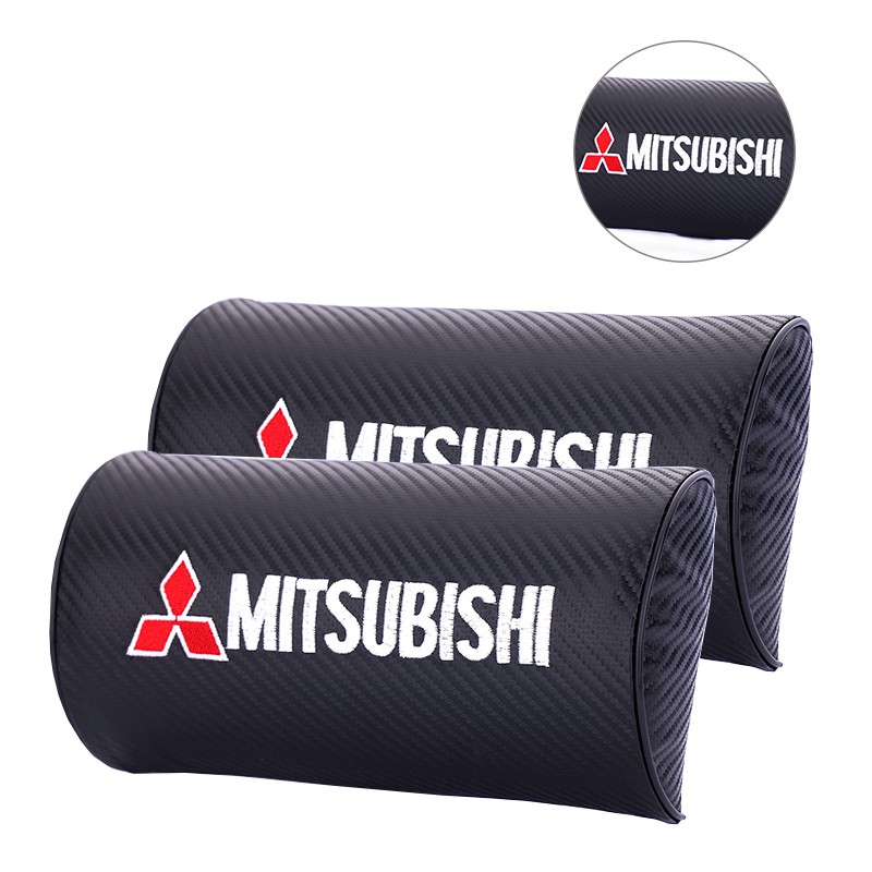 Mitsubishi  碳纖維 頭枕｜汽車頭枕 座椅頭枕 靠頭枕 護頸枕 ｜三菱 Lancer Fortis EVO
