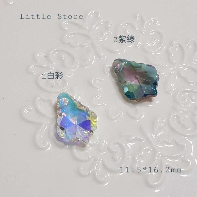 Little Store手作飾品材料DIY👉奧地利水晶BOX👉楓葉吊墬
