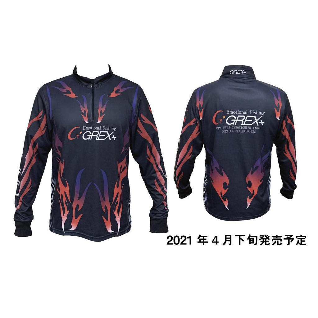 【GREX+】乾燥拉鍊衫 排汗衫 釣魚用 2021發售 | AURA專業品牌釣具館