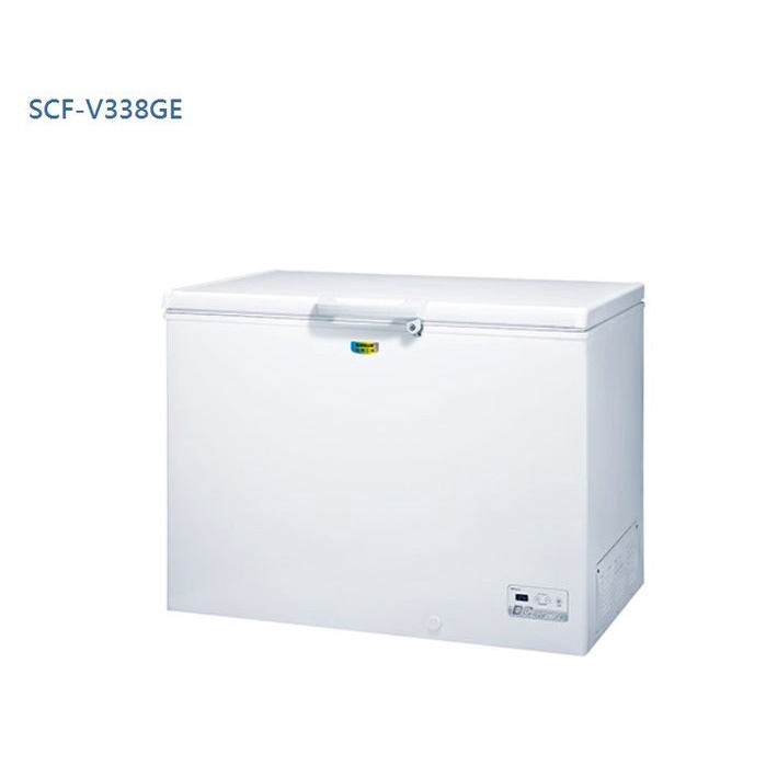 【台南家電館】SANLUX 三洋 332公升 變頻上掀式冷凍櫃《SCF-V338GE》GE結能系列臥式冷凍櫃