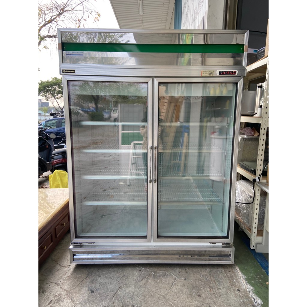吉田二手傢俱❤得台雙門對開玻璃型冷凍冰箱 冷凍櫃 冰櫃 冷凍展示櫃 冷凍展示台 冷凍小菜櫥 餐飲用冰箱 對開冰箱