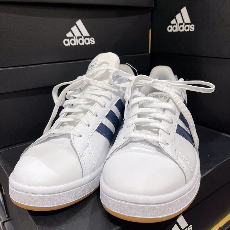 【現貨+預購-可面交可收卷】  Costco 代購 adidas 愛迪達GRAND COURT 經典 復古 皮革 休閒鞋